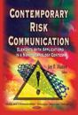 Contemporary Risk Communication
