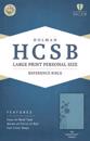 HCSB Large Print Personal Size Bible, Teal, Indexed