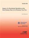 Impact of a Residential Sprinkler on the Heat Release Rate of a Christmas Tree Fire