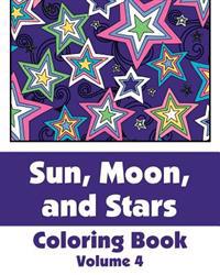Sun, Moon, and Stars Coloring Book (Volume 4)