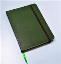 Monsieur Notebook Green Leather Plain Medium