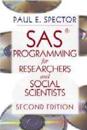 Sas Programming for Researchers and Social Scientists