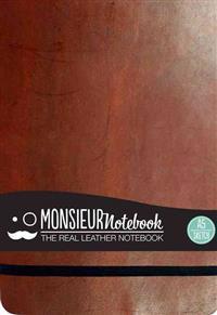 Monsieur Notebook Leather Journal - Landscape Brown Sketch Medium