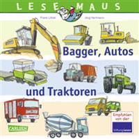 Lesemaus 151: Bagger, Autos und Traktoren