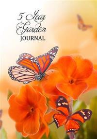 5 Year Garden Journal: Orange Pansy (Notebook, Diary)