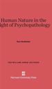 Human Nature in the Light of Psychopathology