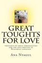 Great Toughts for Love: Thoughts of Great Personalities for the Love Written in Bulgarian Language