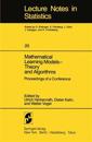 Mathematical Learning Models — Theory and Algorithms