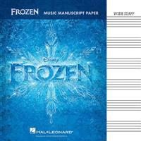 Frozen Music Manuscript Paper Wide Staff 32 Pages