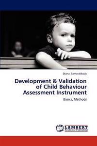 Development & Validation of Child Behaviour Assessment Instrument