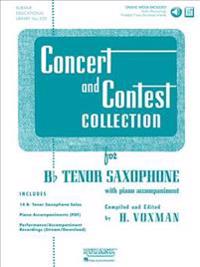 Concert and Contest Collection for BB Tenor Saxophone: Solo Book with Online Media