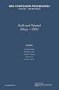 GaN and Related Alloys — 2000: Volume 639