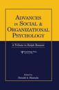 Advances in Social and Organizational Psychology