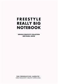 Freestyle Really Big Notebook, Serious Creativity Collection, 800 Pages, Snow