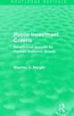 Public Investment Criteria (Routledge Revivals)