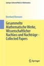 Gesammelte Mathematische Werke, Wissenschaftlicher Nachlass und Nachträge - Collected Papers