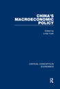 China's Macroeconomic Policy