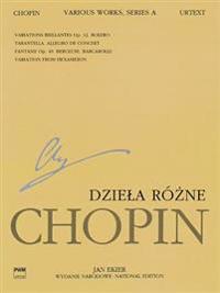 Various Works for Piano, Series a: Chopin National Edition Volume XII