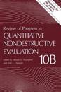 Progress in Quantitative Nondestructive Evaluation