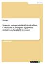 Strategic management analysis of adidas. Conditions in the sports equipment industry and available resources