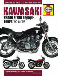 Kawasaki Zr550 & 750 Zephyr Fours '90 to '97