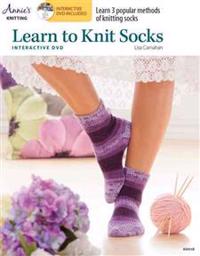 Learn to Knit Socks with Interactive Class DVD [With CD/DVD]