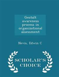 Gestalt Awareness Process in Organizational Assessment - Scholar's Choice Edition
