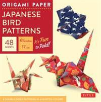 Origami Paper : Japanese Bird Patterns