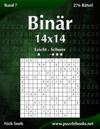 Binär 14x14 - Leicht bis Schwer - Band 7 - 276 Rätsel