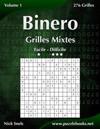 Binero Grilles Mixtes - Facile à Difficile - Volume 1 - 276 Grilles