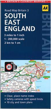AA Road Map Britain South East England
