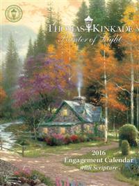 Thomas Kinkade Painter of Light with Scripture 2016 Engagement Calendar