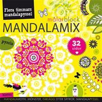 Mandalamix : målarblock (gul)
