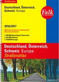 Falk Straßenatlas 2016/2017 Deutschland, Österreich, Schweiz
