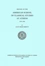 A History of the American School of Classical Studies at Athens