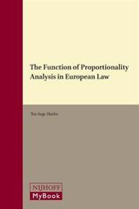 The Function of Proportionality Analysis in European Law