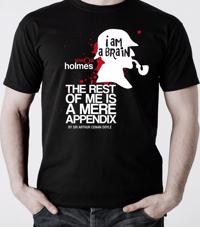 Sherlock Holmes T-shirt, Small