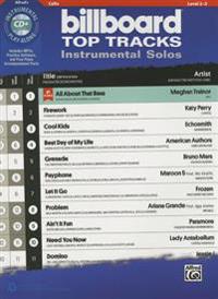 Billboard Top Tracks Instrumental Solos for Strings: Cello, Book & CD