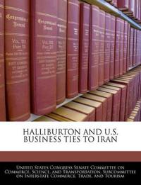 Halliburton and U.S. Business Ties to Iran