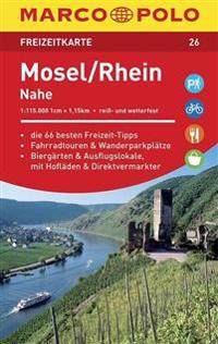 MARCO POLO Freizeitkarte 26 Mosel, Rhein, Nahe 1 : 115 000