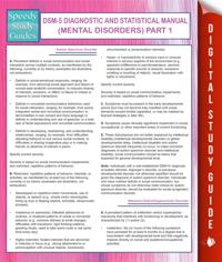 DSM-5 Diagnostic and Statistical Manual (Mental Disorders) Part 1