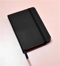 Monsieur Notebook Black Leather Ruled Small