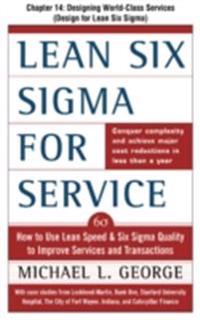 Lean Six Sigma for Service, Chapter 14