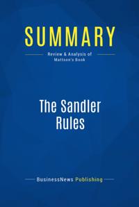 Summary: The Sandler Rules - David Mattson