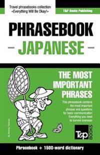 English-Japanese Phrasebook and 1500-Word Dictionary