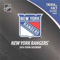 New York Rangers 2016 Team Calendar