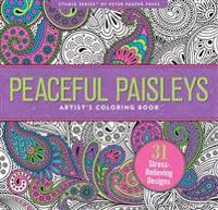 Peaceful Paisleys Adult Coloring Book (31 Stress-Relieving Designs)