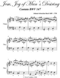 Jesu Joy of Man's Desiring Easy Piano Sheet Music