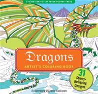 Dragons Adult Coloring Book (31 Stress-Relieving Designs)