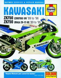 Kawasaki Zx750 Ninja Zx-7 & Zxr750 Fours, '89-'96 Haynes Repair Manual
